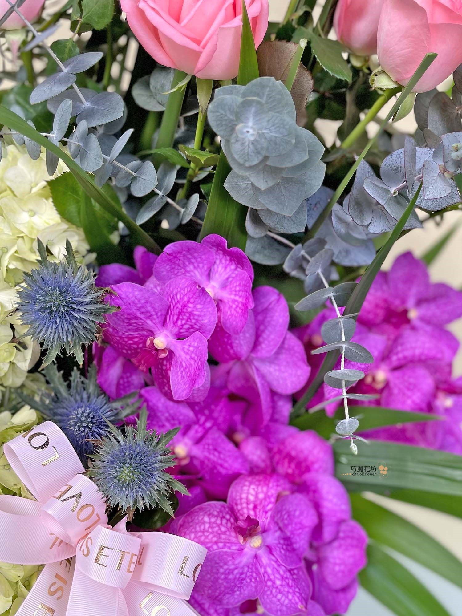藍花盆花