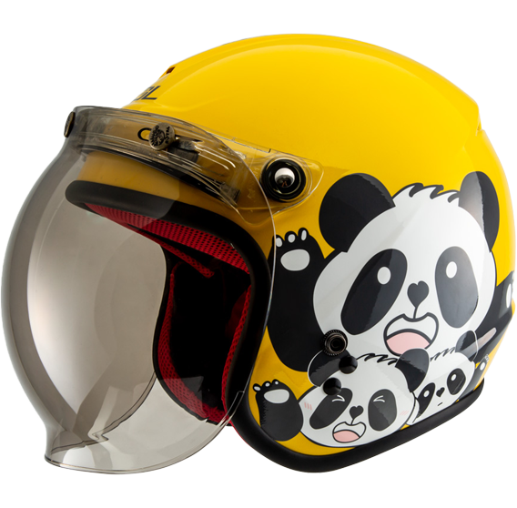 《遠古騎士》SOL SO-9K SO9K 安全帽 胖達 黃/白 半罩 3/4罩 兒童帽 安全帽