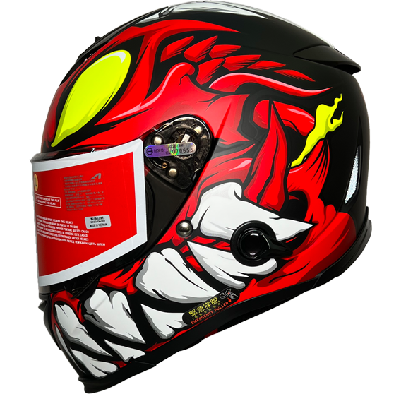 《遠古騎士》ASTONE GTB800 AO26 平光黑紅 雙鏡片 雙D扣 全罩安全帽