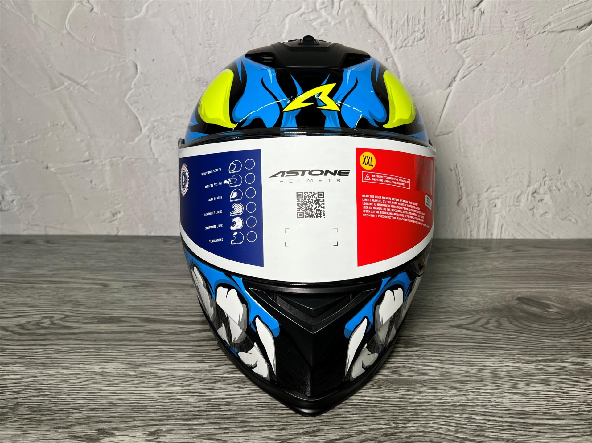 《遠古騎士》ASTONE GTB800 AO26 黑藍 雙鏡片 雙D扣 全罩安全帽