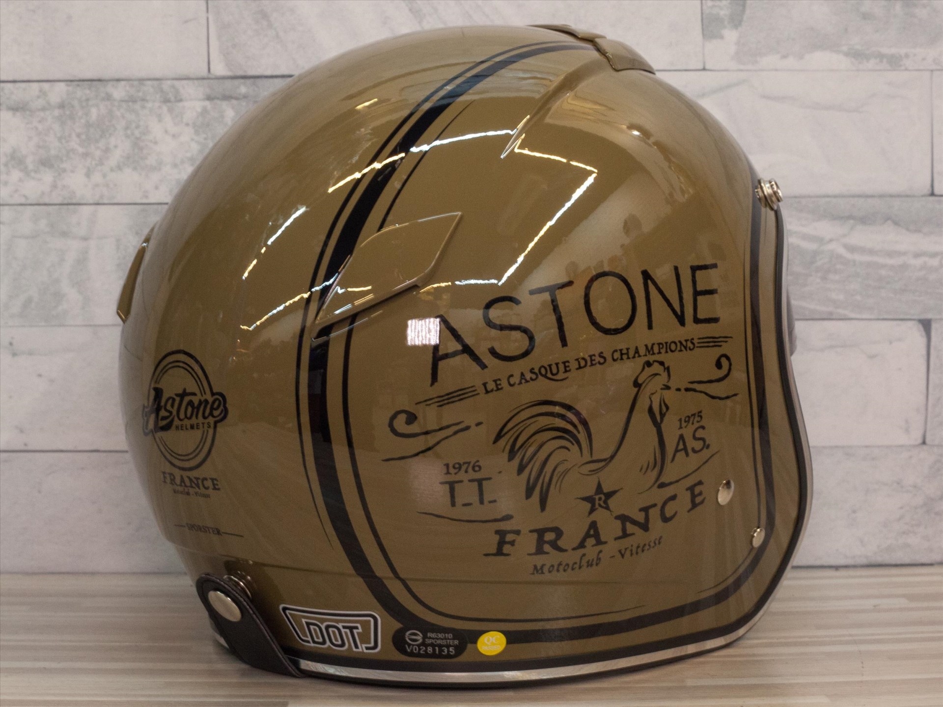 《遠古騎士》ASTONE SPORSTER 381G K133 咖啡拿鐵 半罩復古帽 安全帽 內墨片