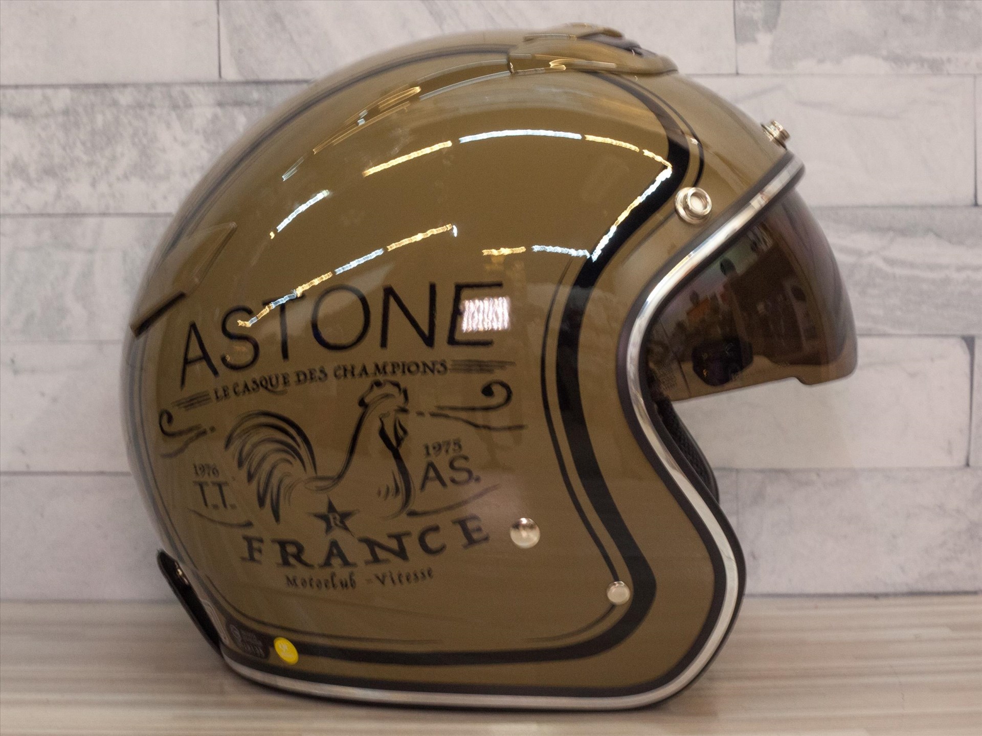 《遠古騎士》ASTONE SPORSTER 381G K133 咖啡拿鐵 半罩復古帽 安全帽 內墨片
