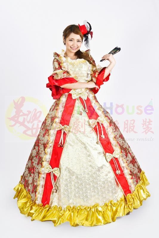 宮廷服/金紅貴婦