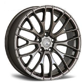 Adv.1輪圈 17x7.5/18x8.0/19x8.5 5孔108 112 114.3 啞黑 槍灰