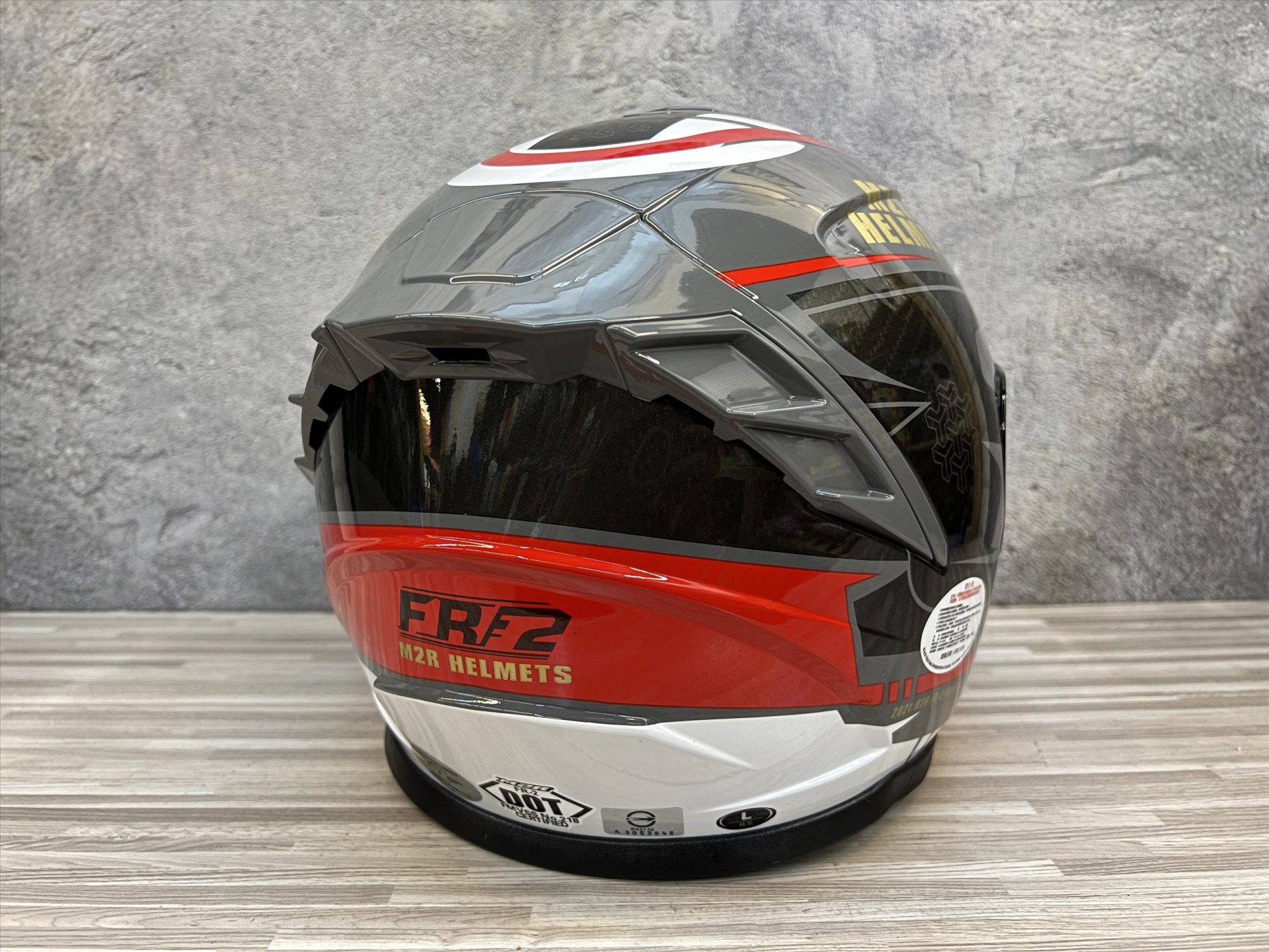 《遠古騎士》M2R FR-2 FR2 #13紀念版 極馳 水泥灰 內藏墨鏡 半罩安全帽