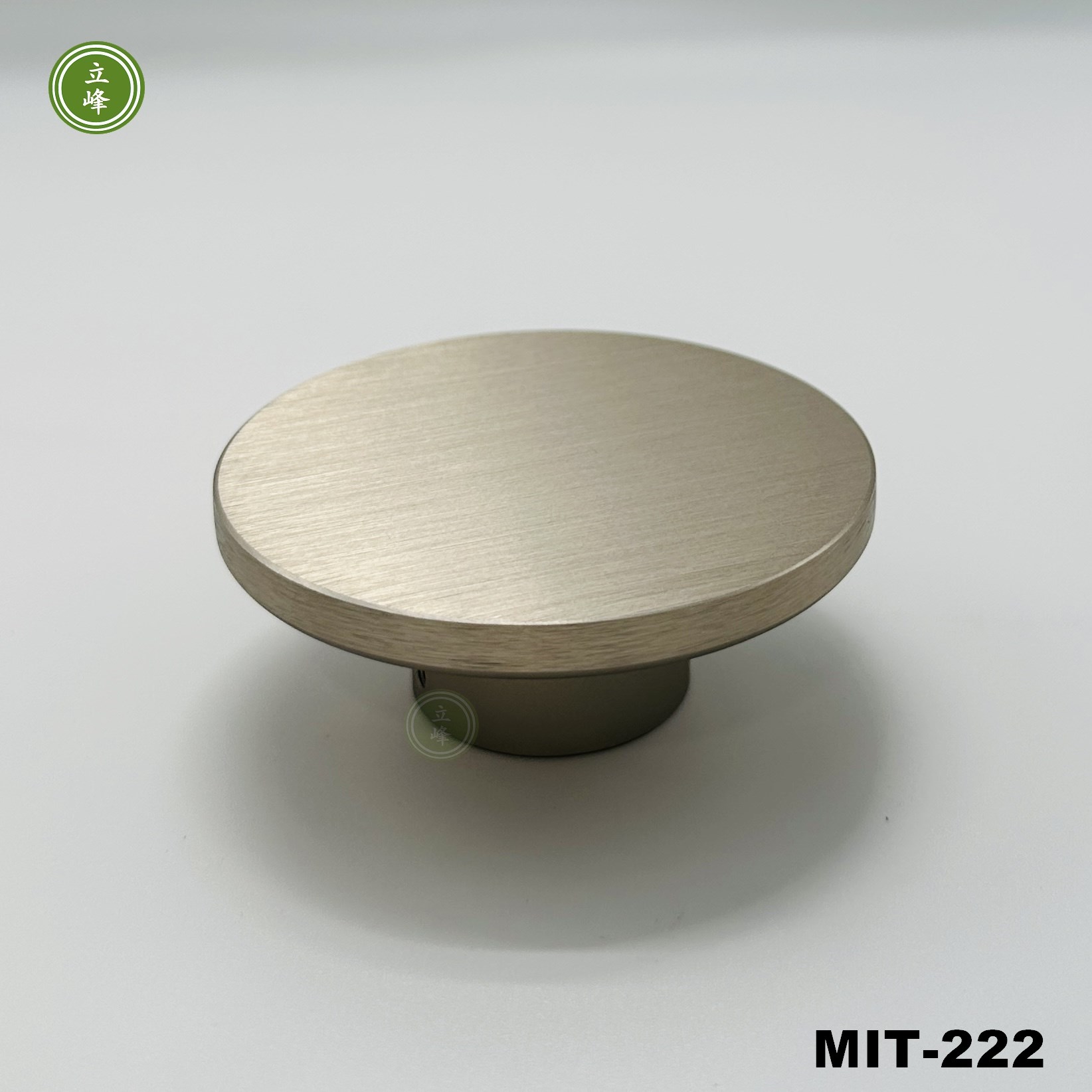 MIT-222【正面鎖】霧銀色圓形把手 