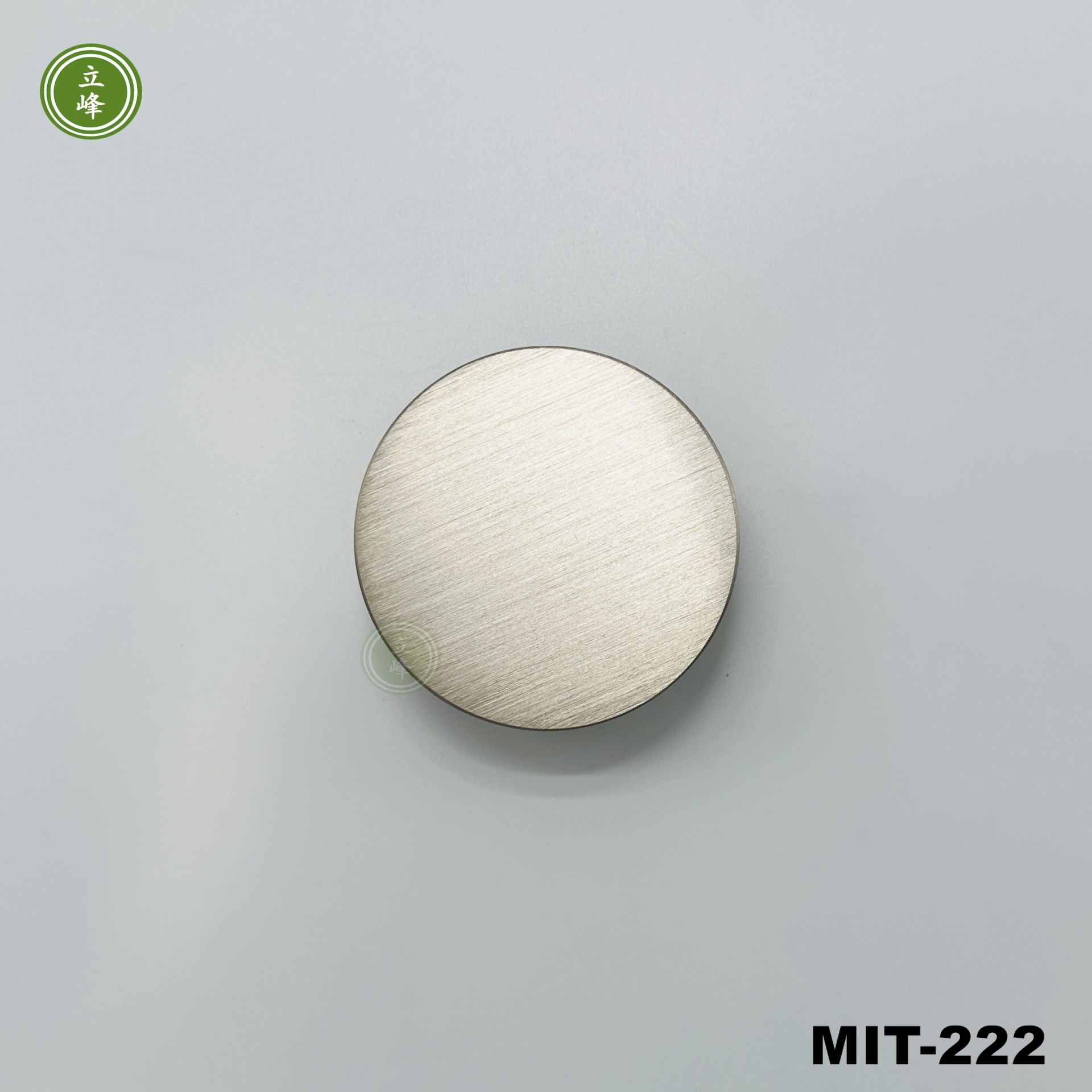 MIT-222【正面鎖】霧銀色圓形把手 