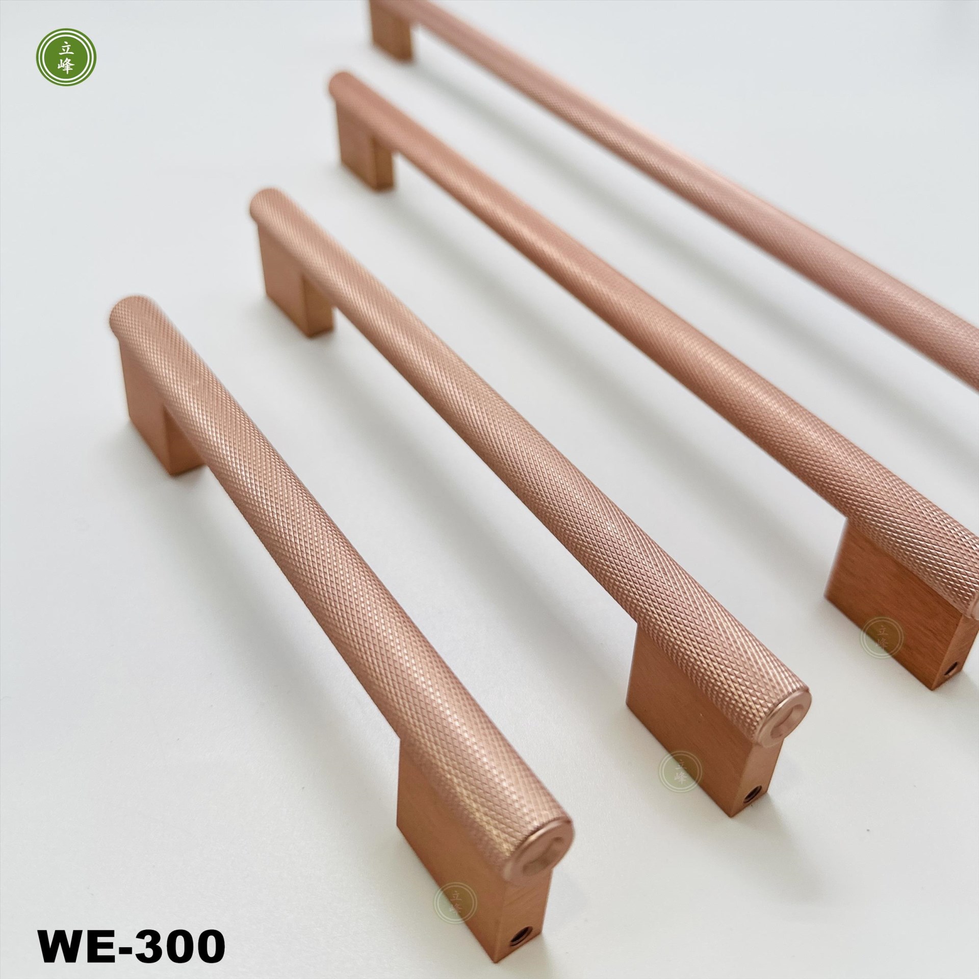 WE-300 【玫瑰金色】 編織紋把手 背面鎖｜正面鎖  