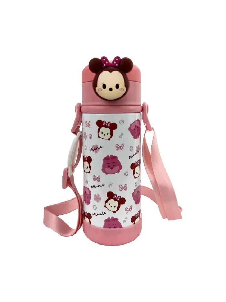 Disney 迪士尼 吸管保溫瓶380ml-揹帶款
