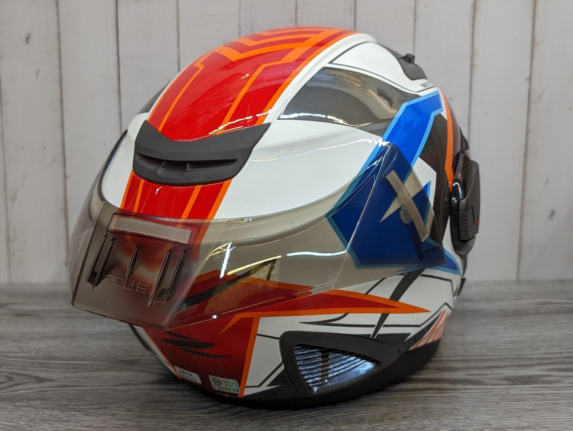 《遠古騎士》瑞獅 ZEUS 611F TT29 白灰紅 半罩安全帽 內襯全可拆