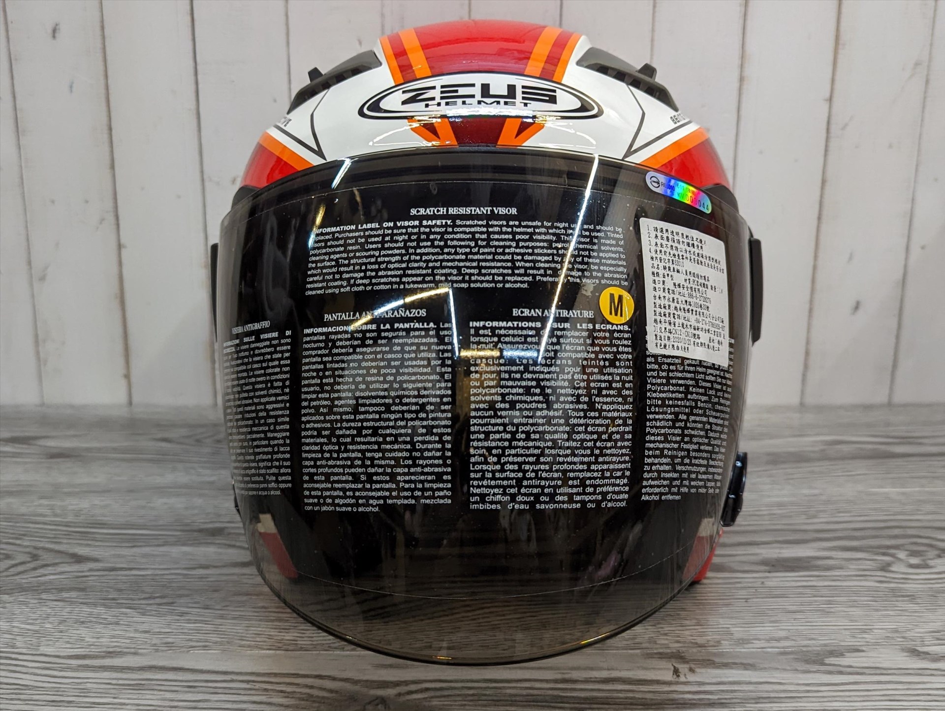 《遠古騎士》瑞獅 ZEUS 611F TT29 白灰紅 半罩安全帽 內襯全可拆