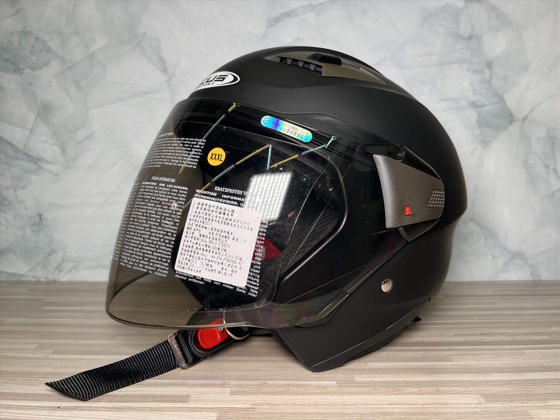 《遠古騎士》瑞獅 ZEUS 611F 素 消光黑 半罩安全帽 內襯全可拆