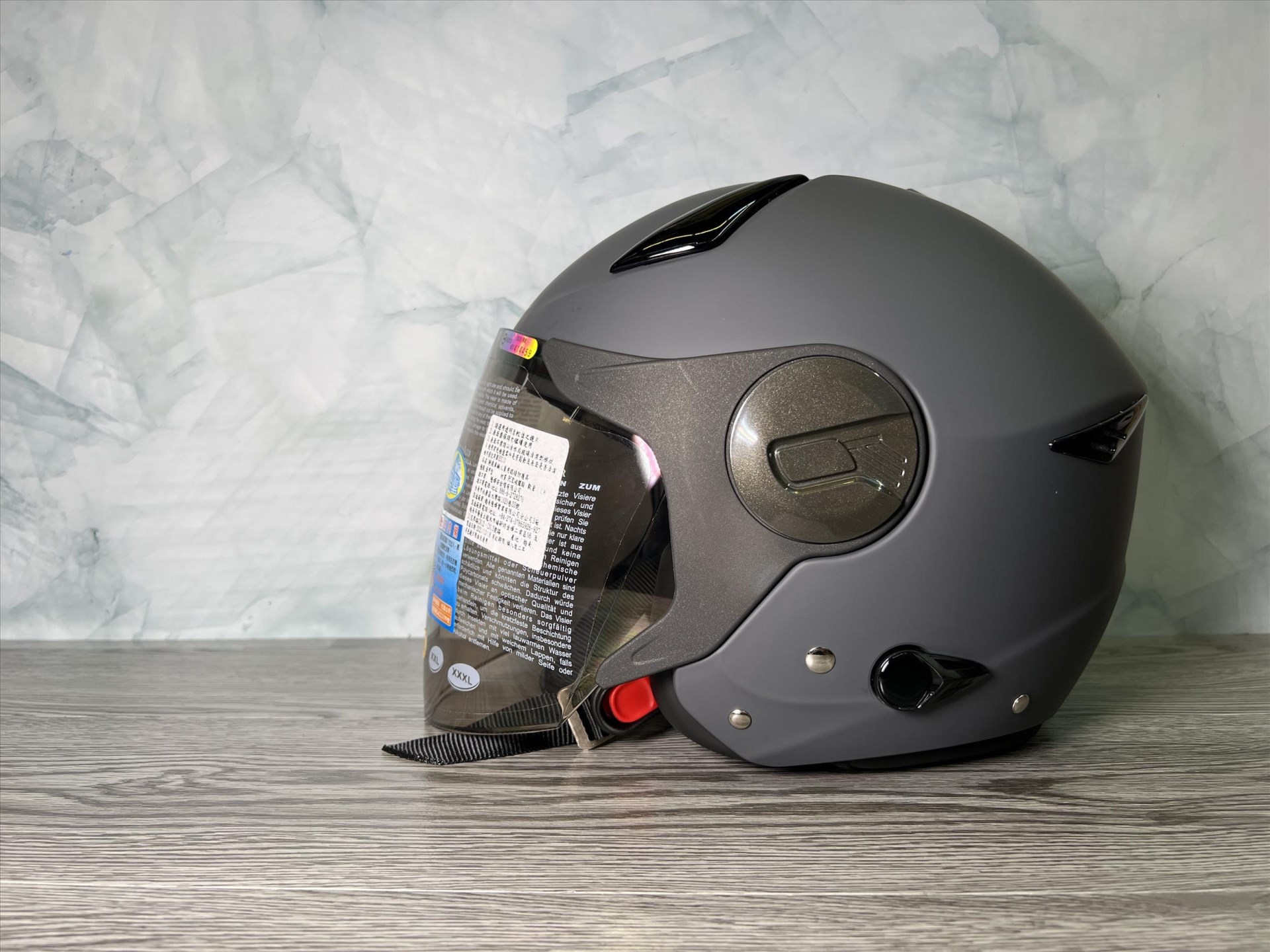 《遠古騎士》瑞獅 ZEUS 612A 素色 平深灰 半罩安全帽 內襯全可拆 ZS612-A