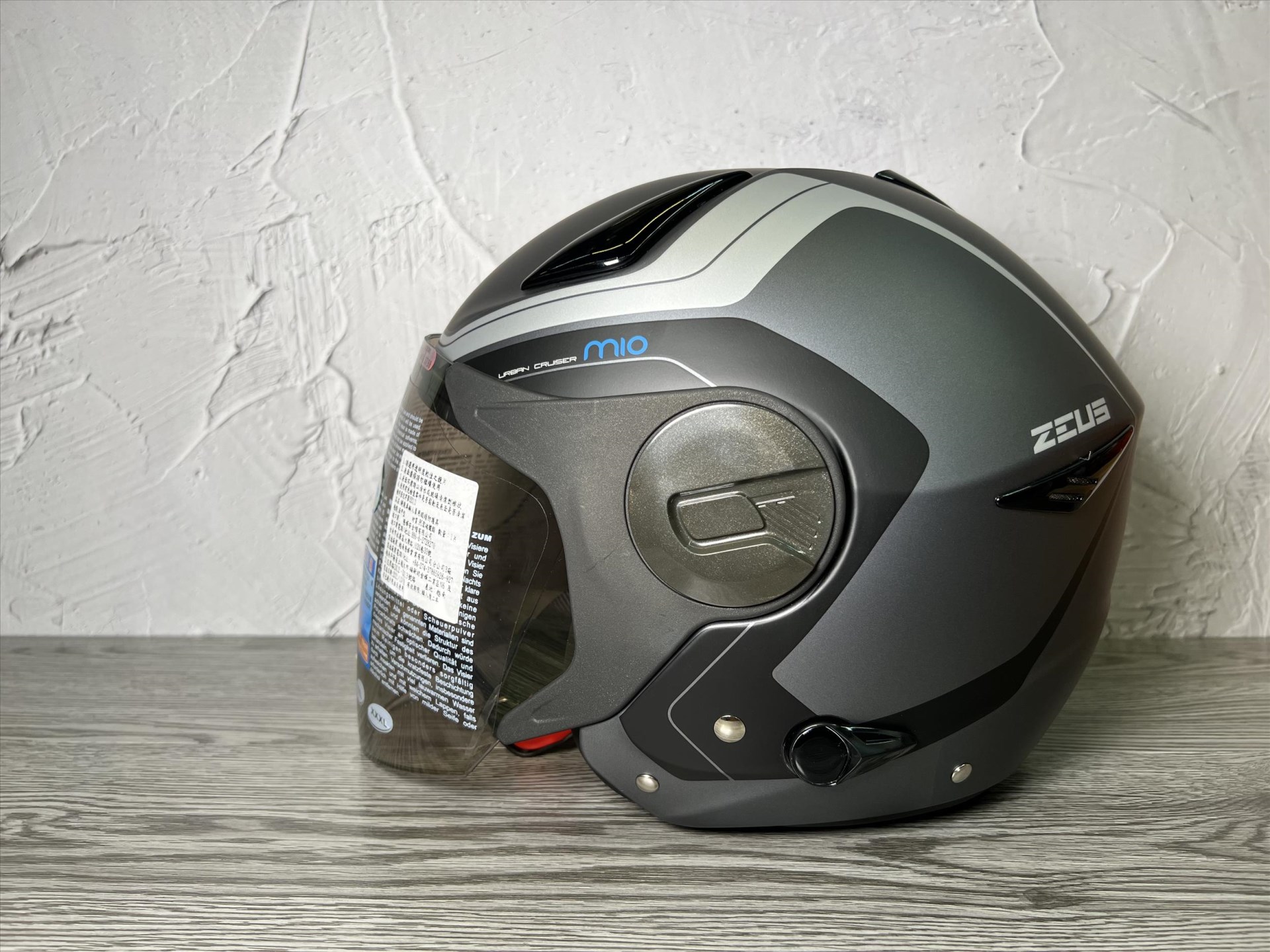 《遠古騎士》瑞獅 ZEUS 612A AD4 消光鐵灰/銀 半罩安全帽 內襯全可拆