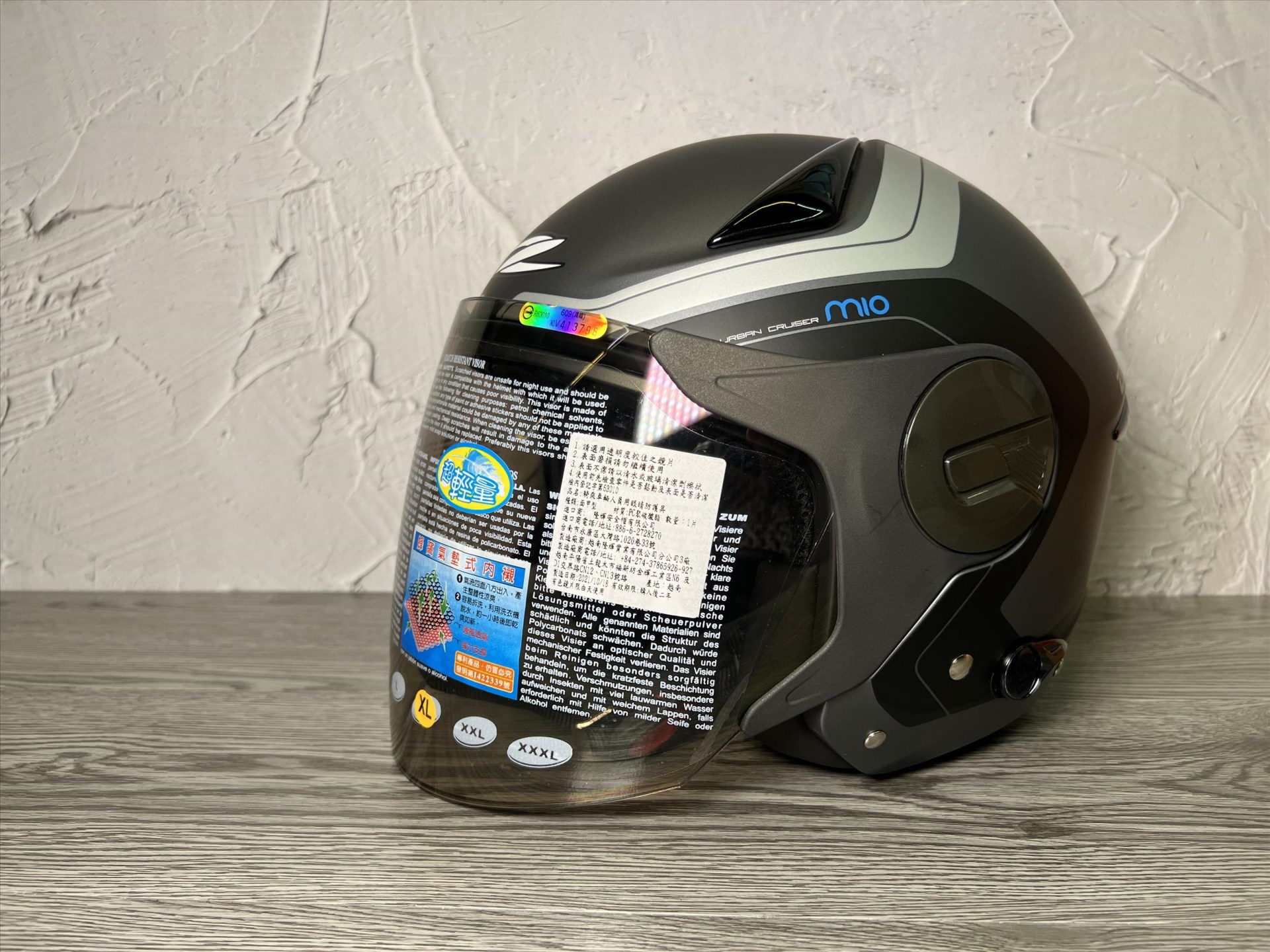 《遠古騎士》瑞獅 ZEUS 612A AD4 消光鐵灰/銀 半罩安全帽 內襯全可拆