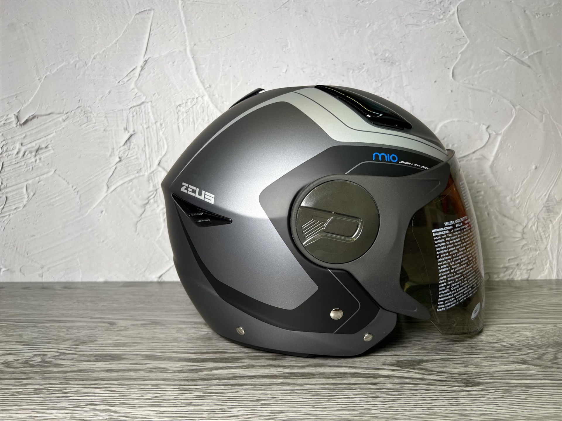 《遠古騎士》瑞獅 ZEUS 612A AD4 消光鐵灰/銀 半罩安全帽 內襯全可拆