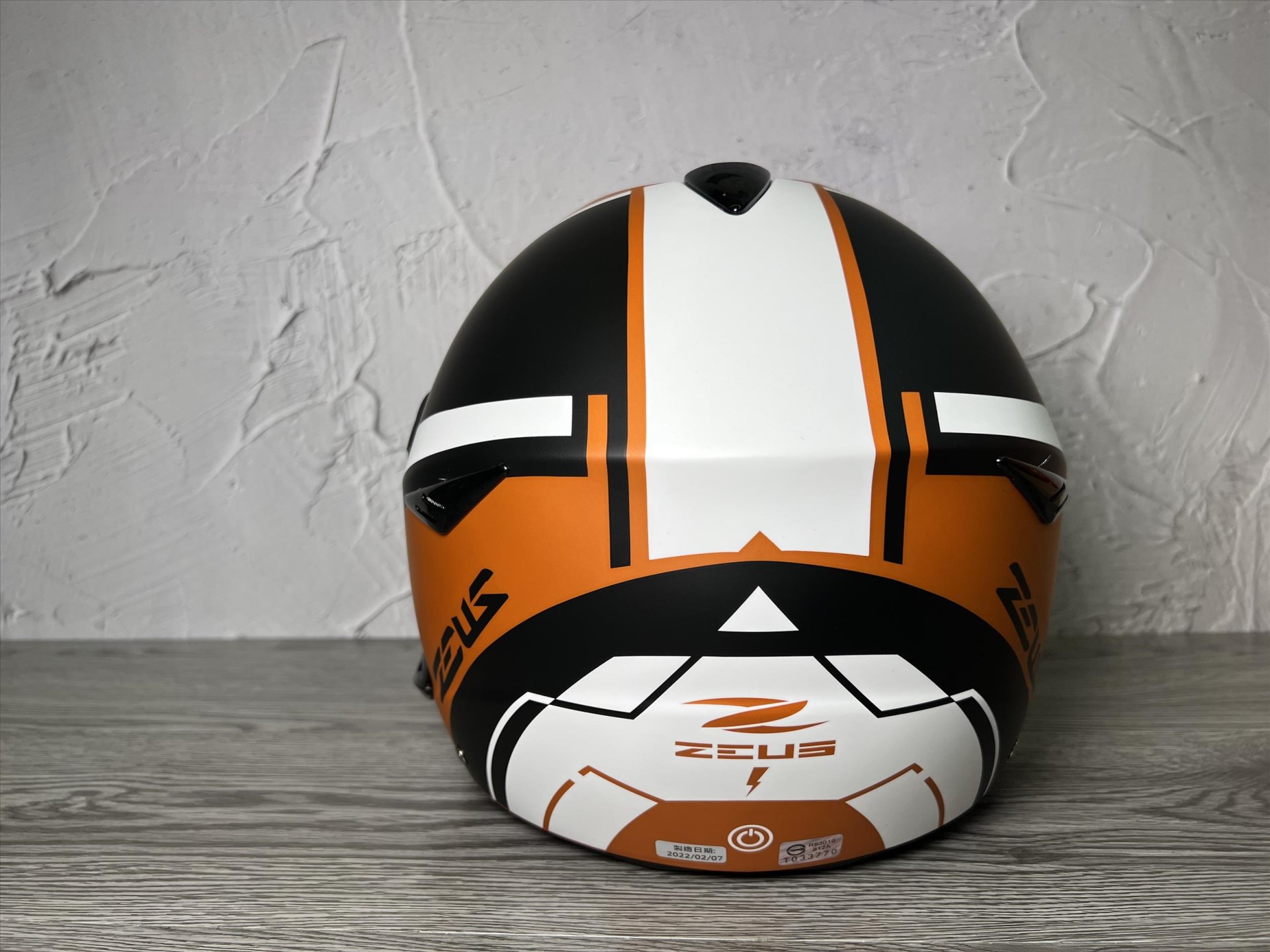 《遠古騎士》瑞獅 ZEUS 612A AD9 消光橙黃/白 半罩安全帽 內襯全可拆