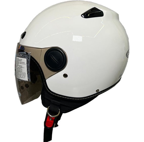 《遠古騎士》瑞獅 ZEUS ZS-210BC 210BC 素色 亮白 半罩 安全帽 內襯全可拆洗 雙鏡片