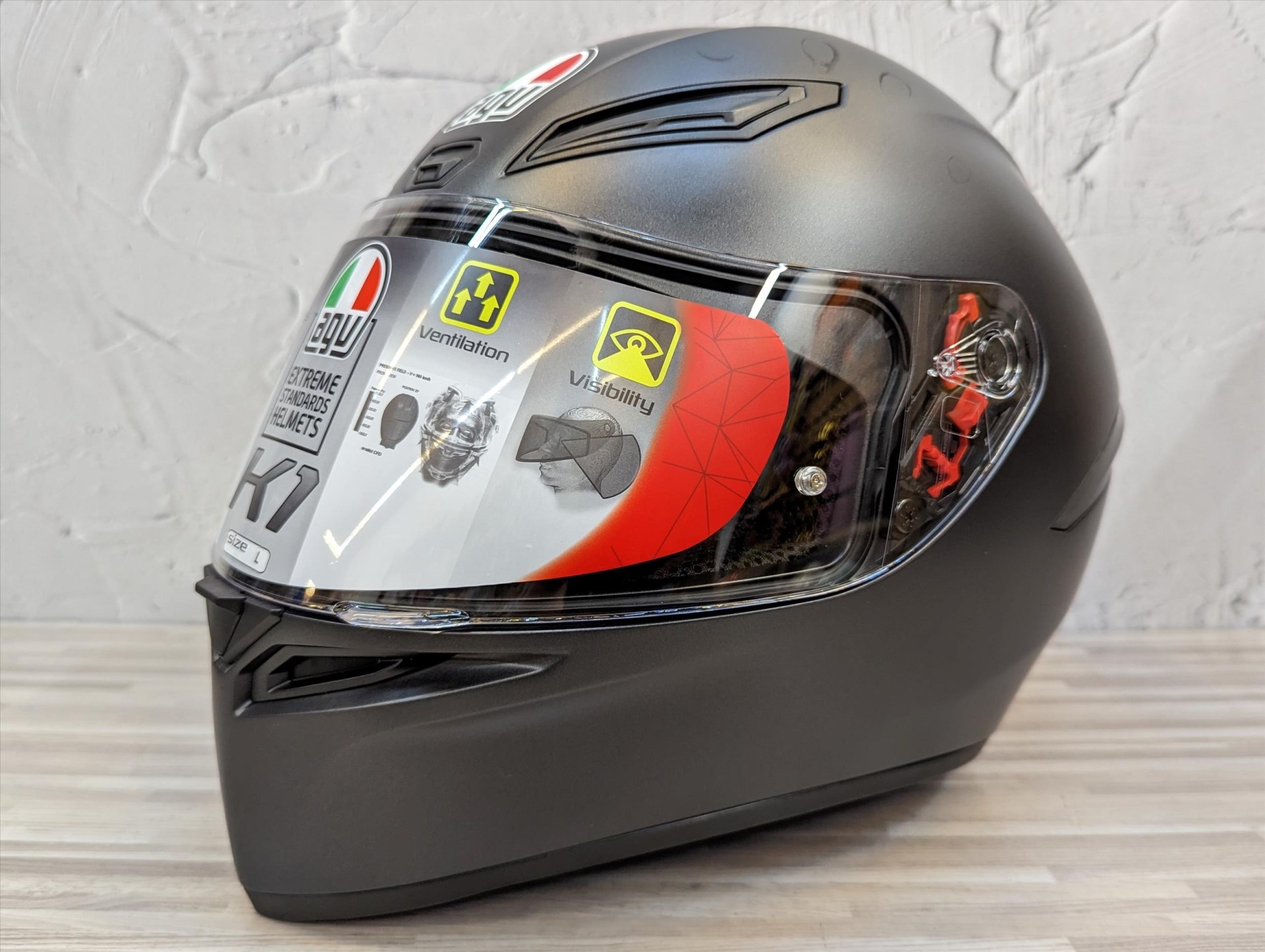 《遠古騎士》AGV K-1 素色 MATT BLACK 消光黑 全罩安全帽入門亞洲版 K1義大利