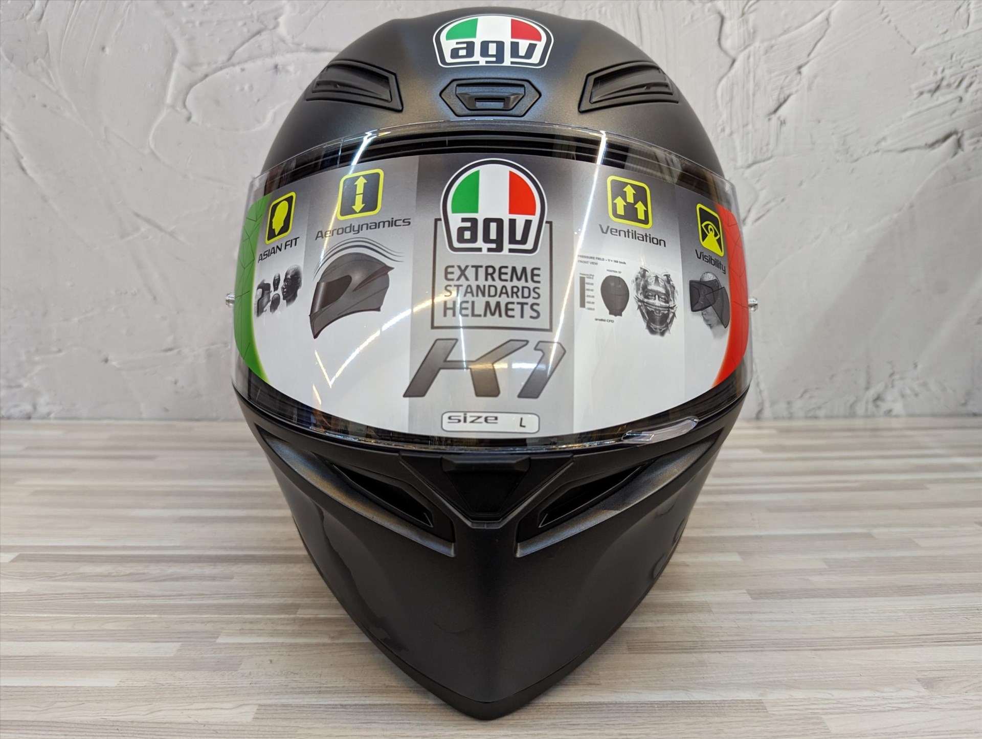 《遠古騎士》AGV K-1 素色 MATT BLACK 消光黑 全罩安全帽入門亞洲版 K1義大利