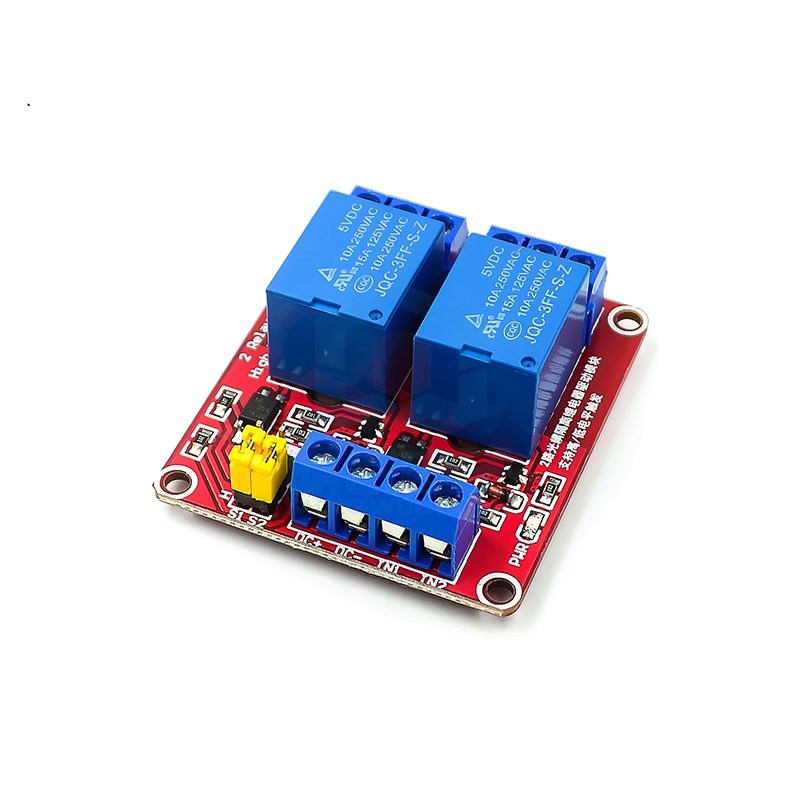 5V 2路繼電器模組  高/低電平觸發