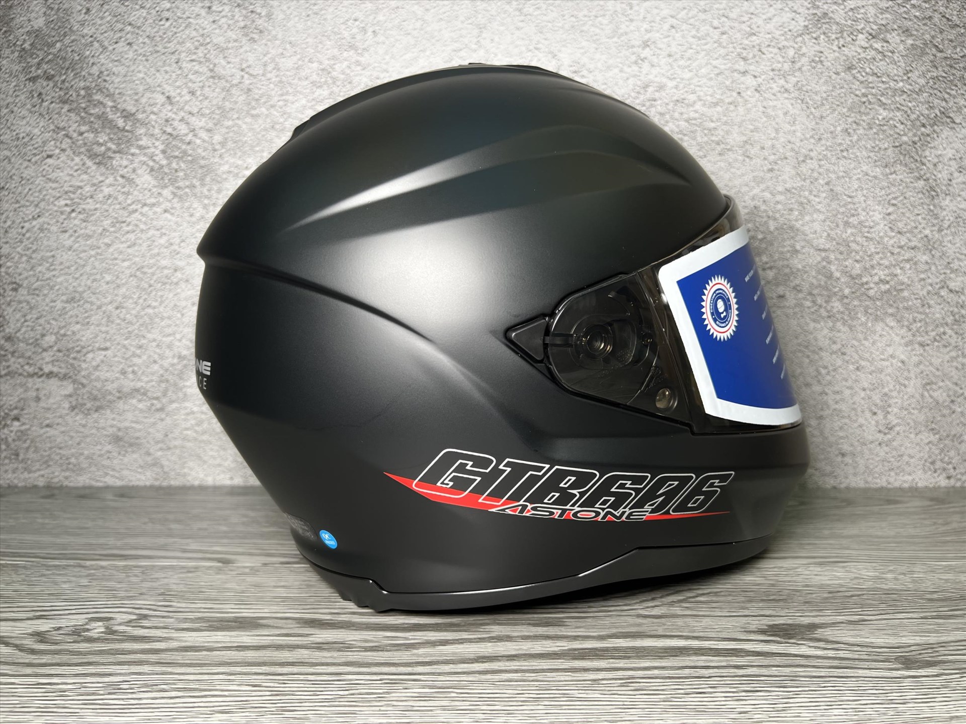 《遠古騎士》ASTONE GTB606 素色 消光黑 內含墨鏡 全罩 安全帽