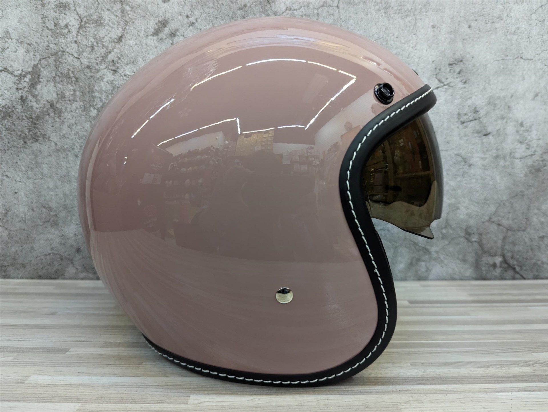 《遠古騎士》THH T-383A+ T383A 素色 煙燻粉 雙鏡片 內襯全可拆 復古帽安全帽