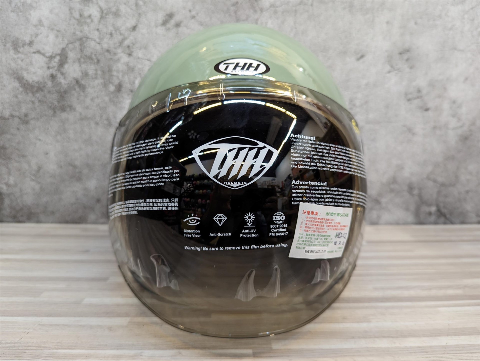 《遠古騎士》THH T311N 素色 秋瑟綠 內襯全可拆 復古帽安全帽