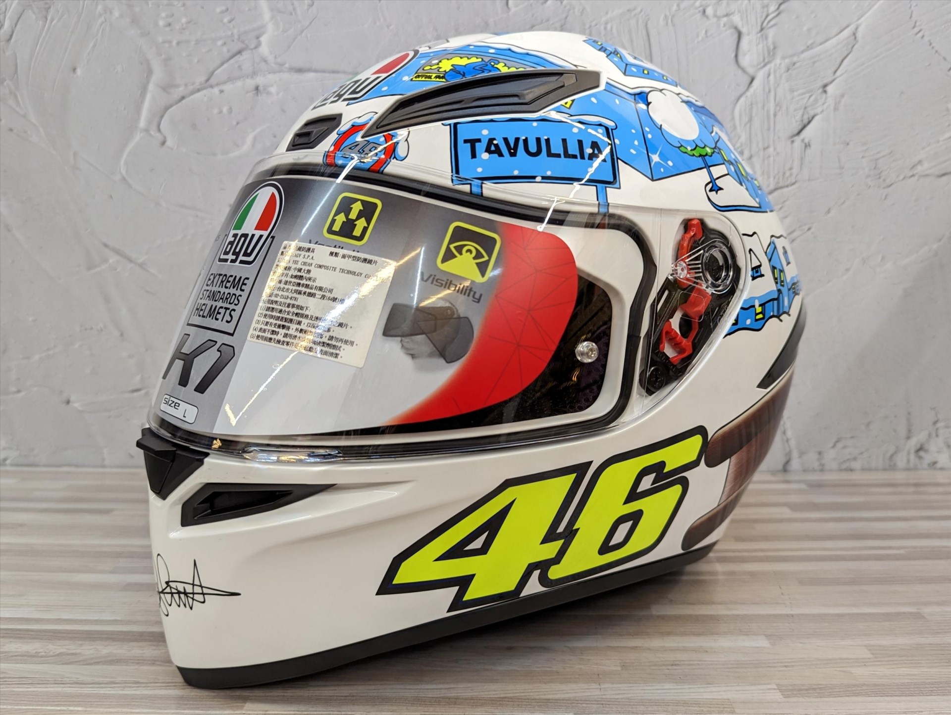 《遠古騎士》AGV K-1 Rossi Winter Test 2017 雪屋 全罩安全帽入門 亞洲版 K1義大利
