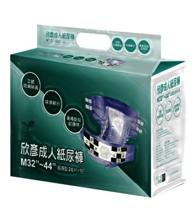 欣彥 超值成人紙尿褲 M號 (32"~44") /黏貼型 (20片x6包）