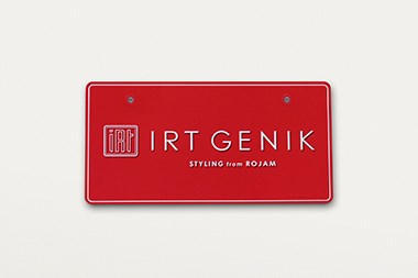 ROJAM IRT GENIK 車牌