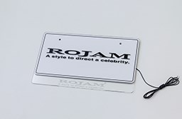 ROJAM 照明車牌