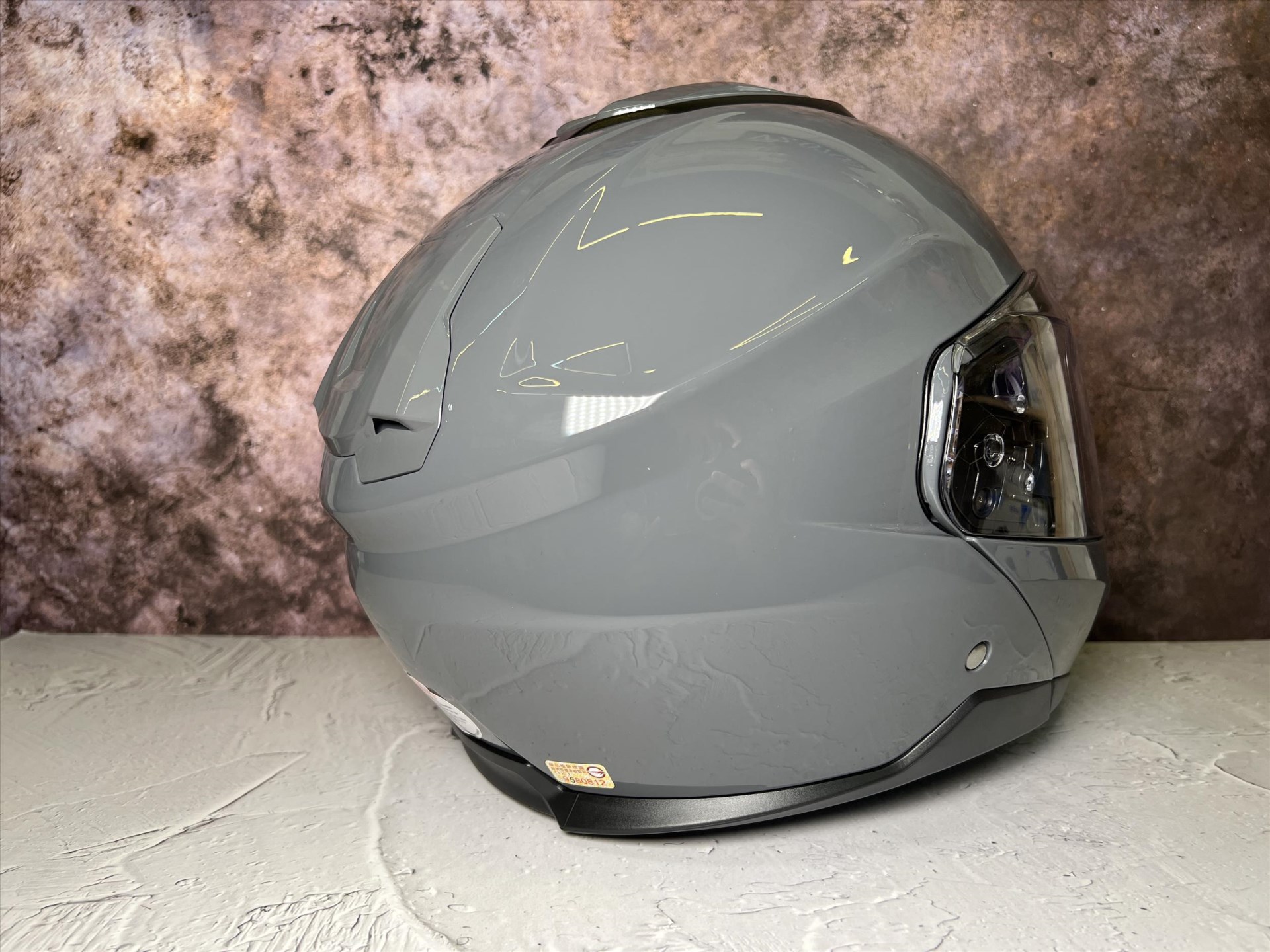《遠古騎士》M2R OX-3 素色款 水泥灰 內藏鏡片 可樂帽 預留耳機位 安全帽