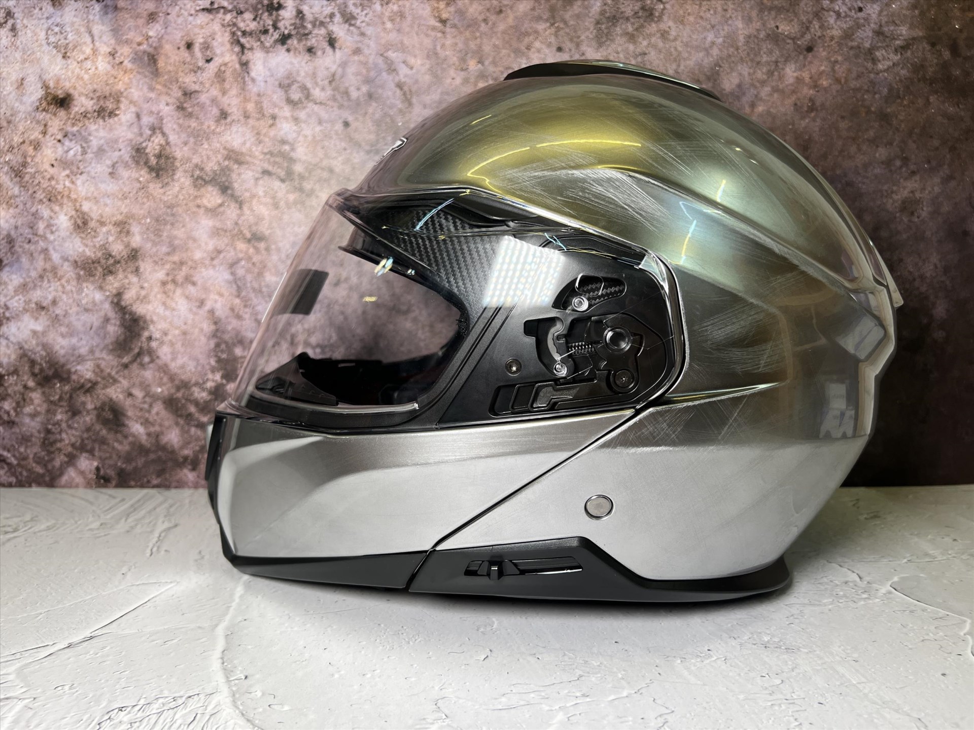 《遠古騎士》M2R OX-3 素色款 鍍鉻灰 內藏鏡片 可樂帽 預留耳機位 安全帽