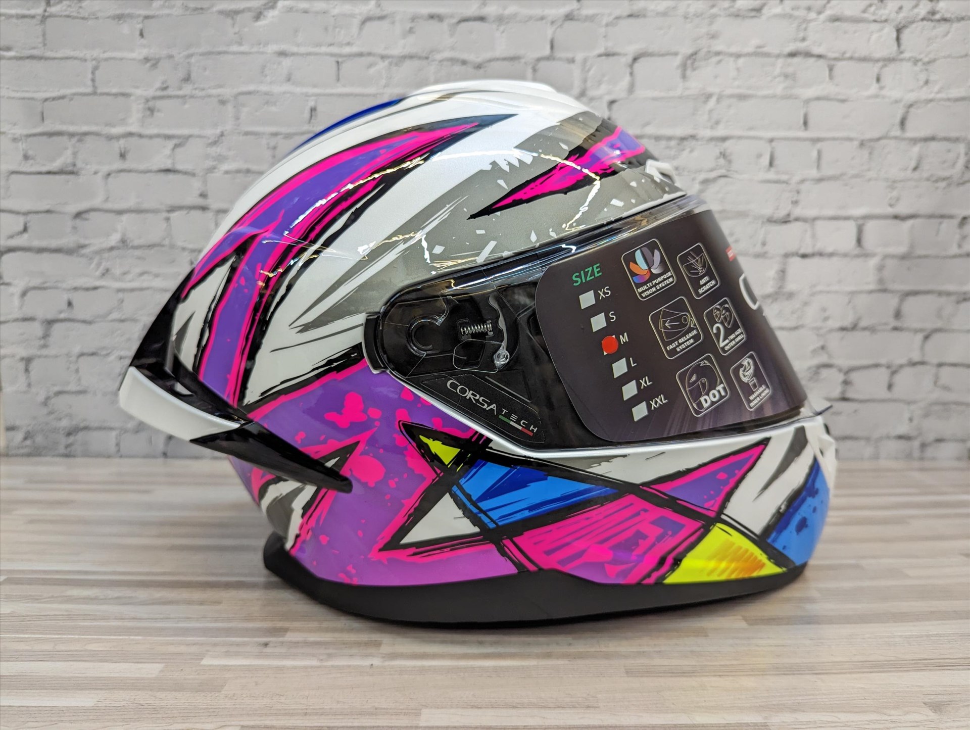《遠古騎士》LUBRO CORSA TECH 衝刺紫 全罩 安全帽 雙D扣