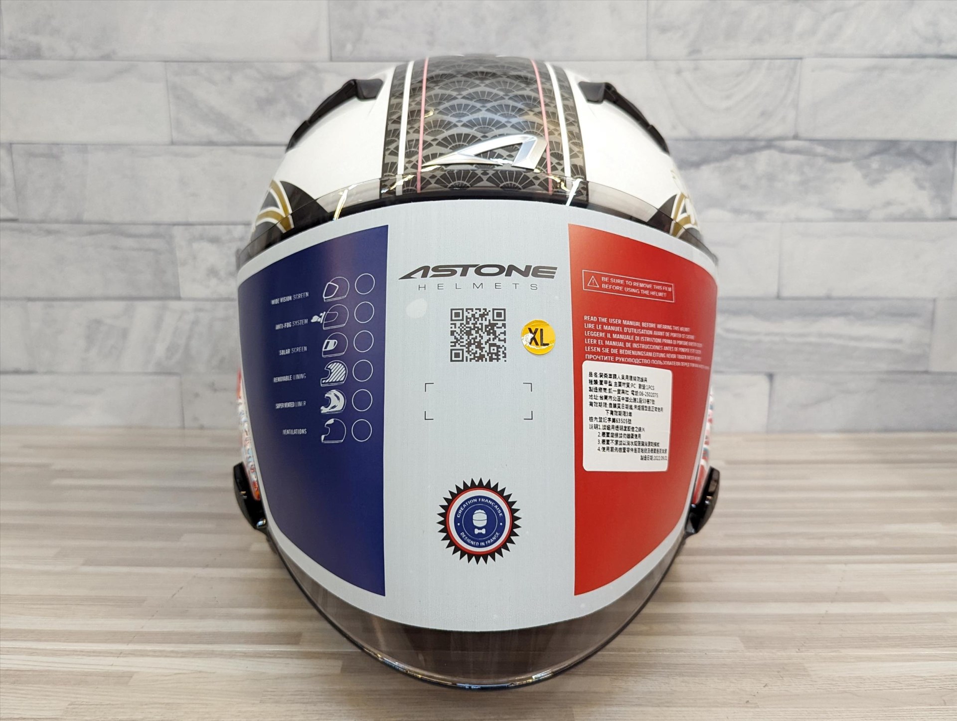 《遠古騎士》ASTONE DJR BM1 白紅 眼鏡溝槽 全拆洗 半罩 安全帽