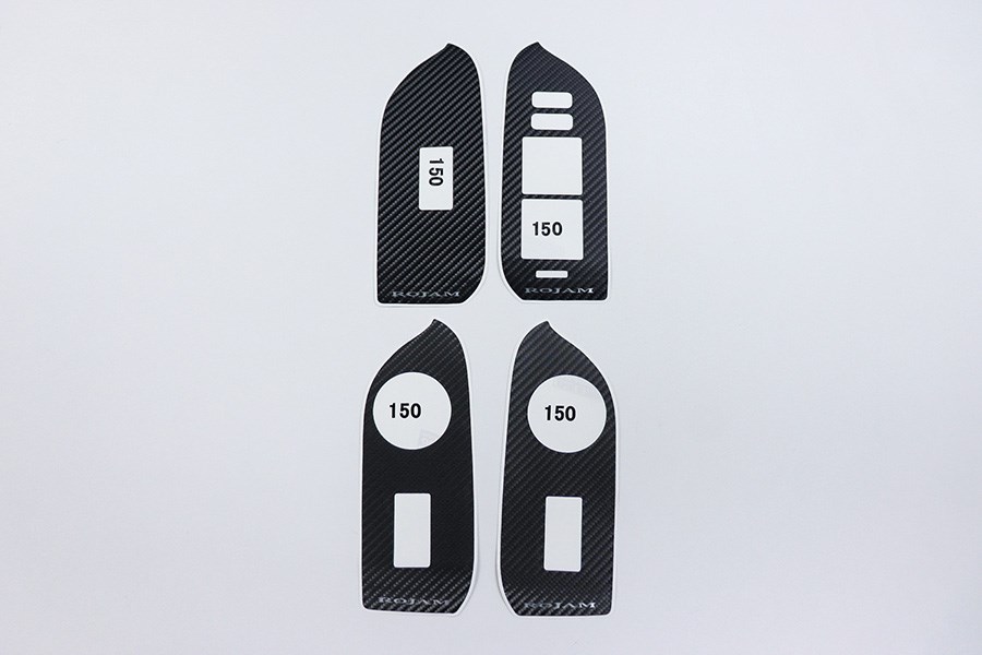 陸地巡洋艦普拉多 150 系列 ROJAM 碳貼花電動車窗開關面板 4 件套