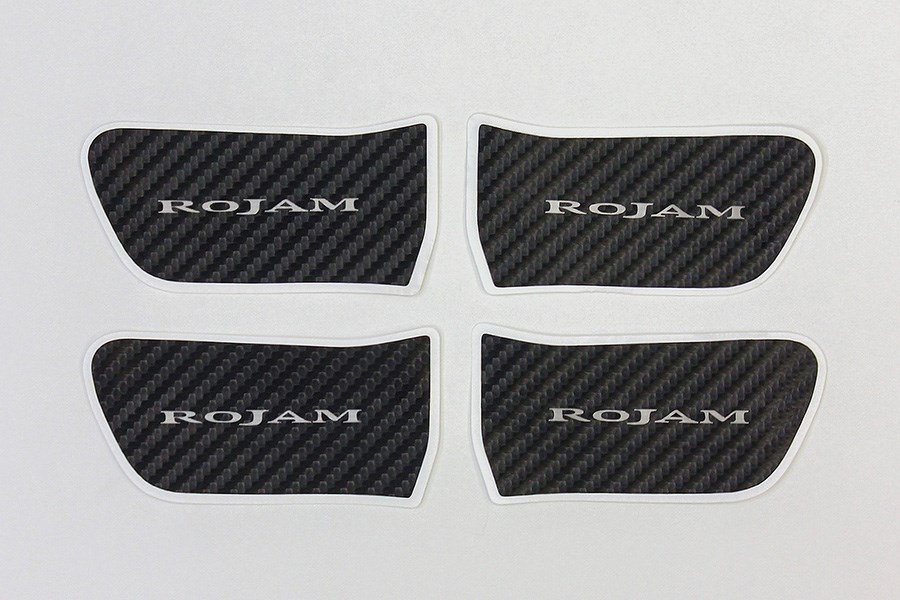 HARRIER 60 系列 ROJAM 碳貼花內門把手保護器 4 件套