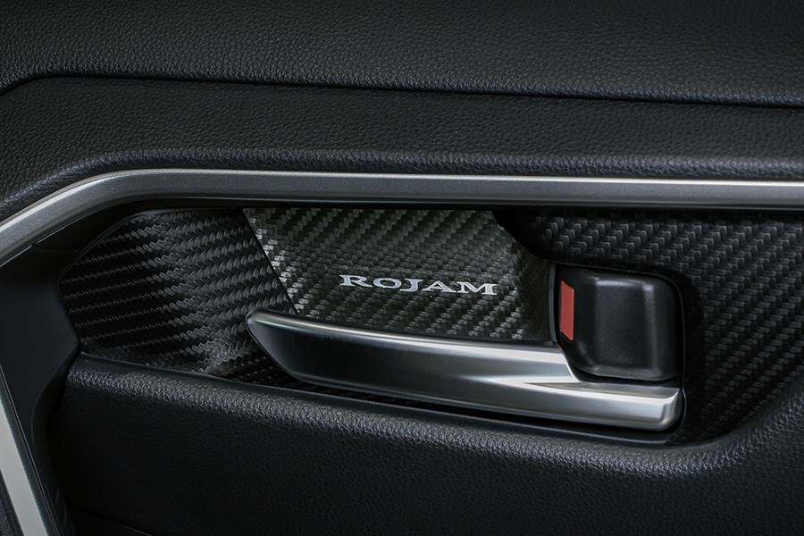 RAV4 50 系列 ROJAM 碳貼花內門把手保護器 4 件套