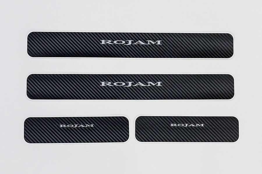 RAV4 50 系列 ROJAM 碳貼花門踏板保護器 4 件套