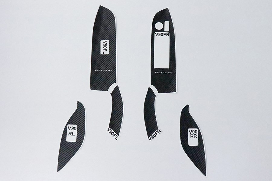 VOXY/NOAH 90 系列 ROJAM 碳貼花電動車窗開關面板 4 件套