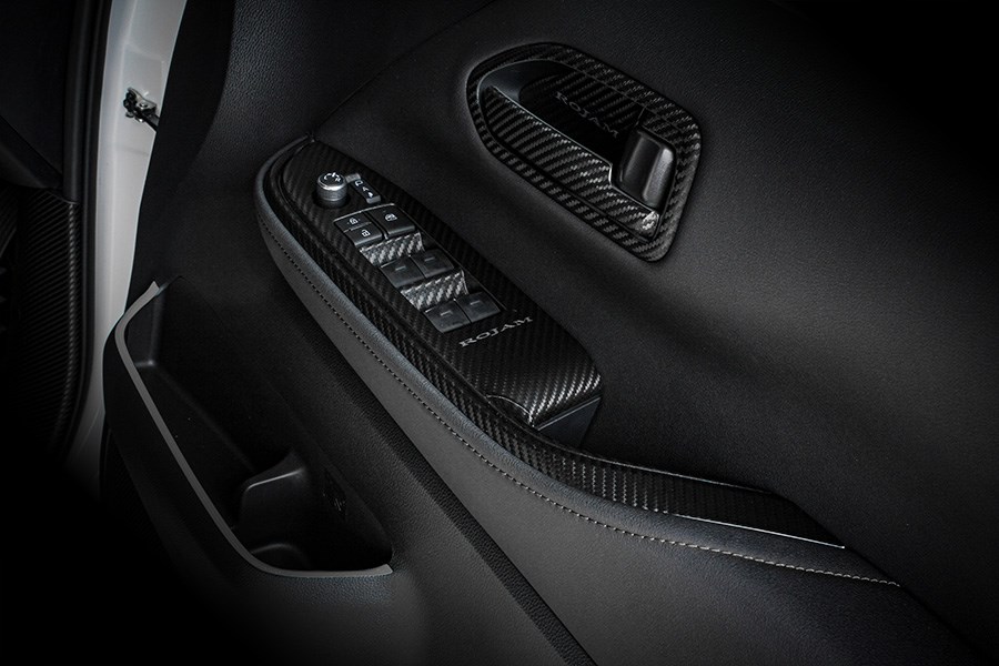 VOXY/NOAH 90 系列 ROJAM 碳貼花電動車窗開關面板 4 件套