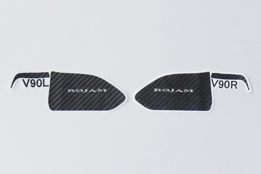 VOXY/NOAH 90 系列 ROJAM 碳貼花內門把手保護器 2 件套