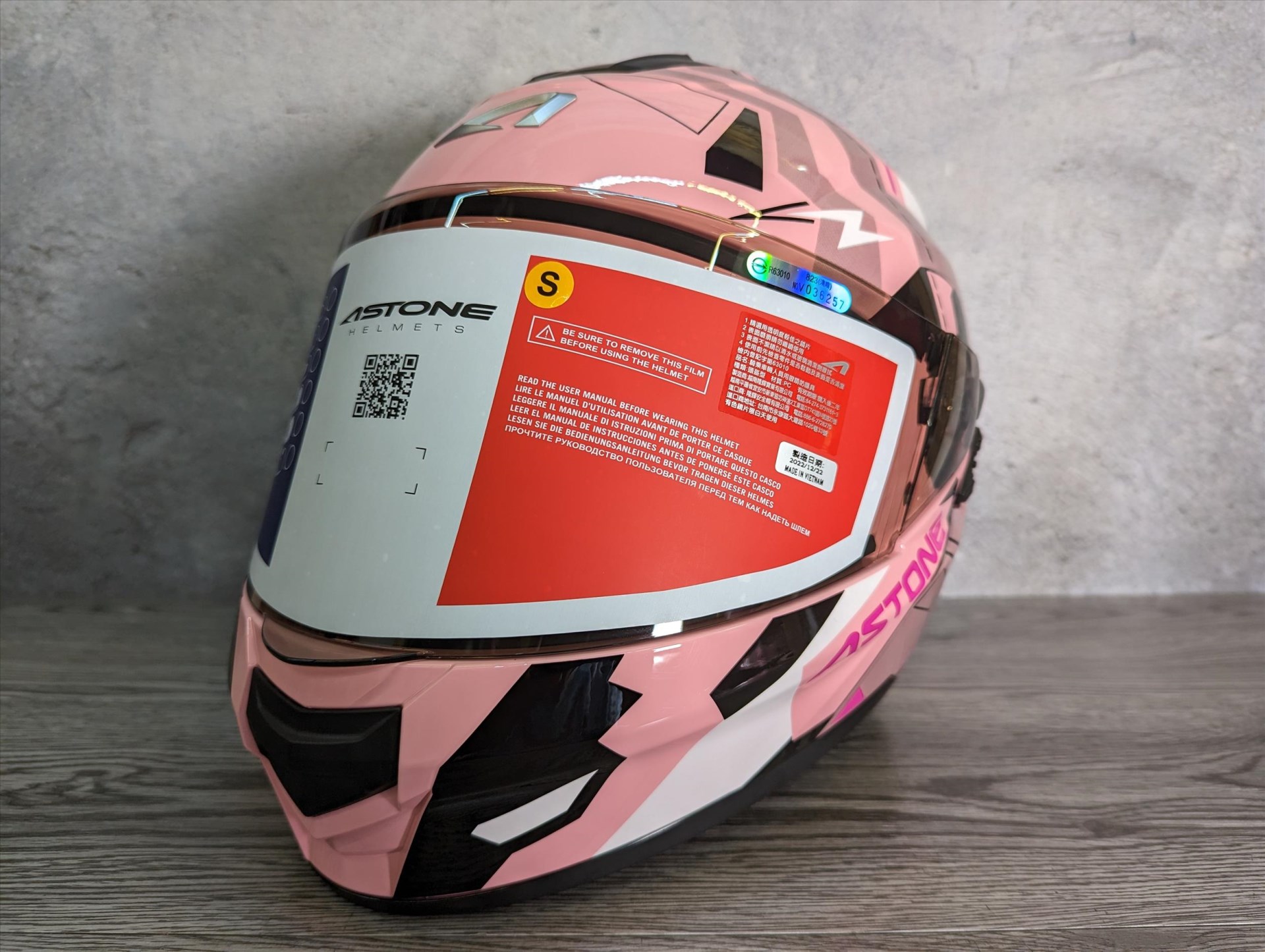 《遠古騎士》ASTONE GTB606 BG6 粉白 內含墨鏡 全罩 安全帽