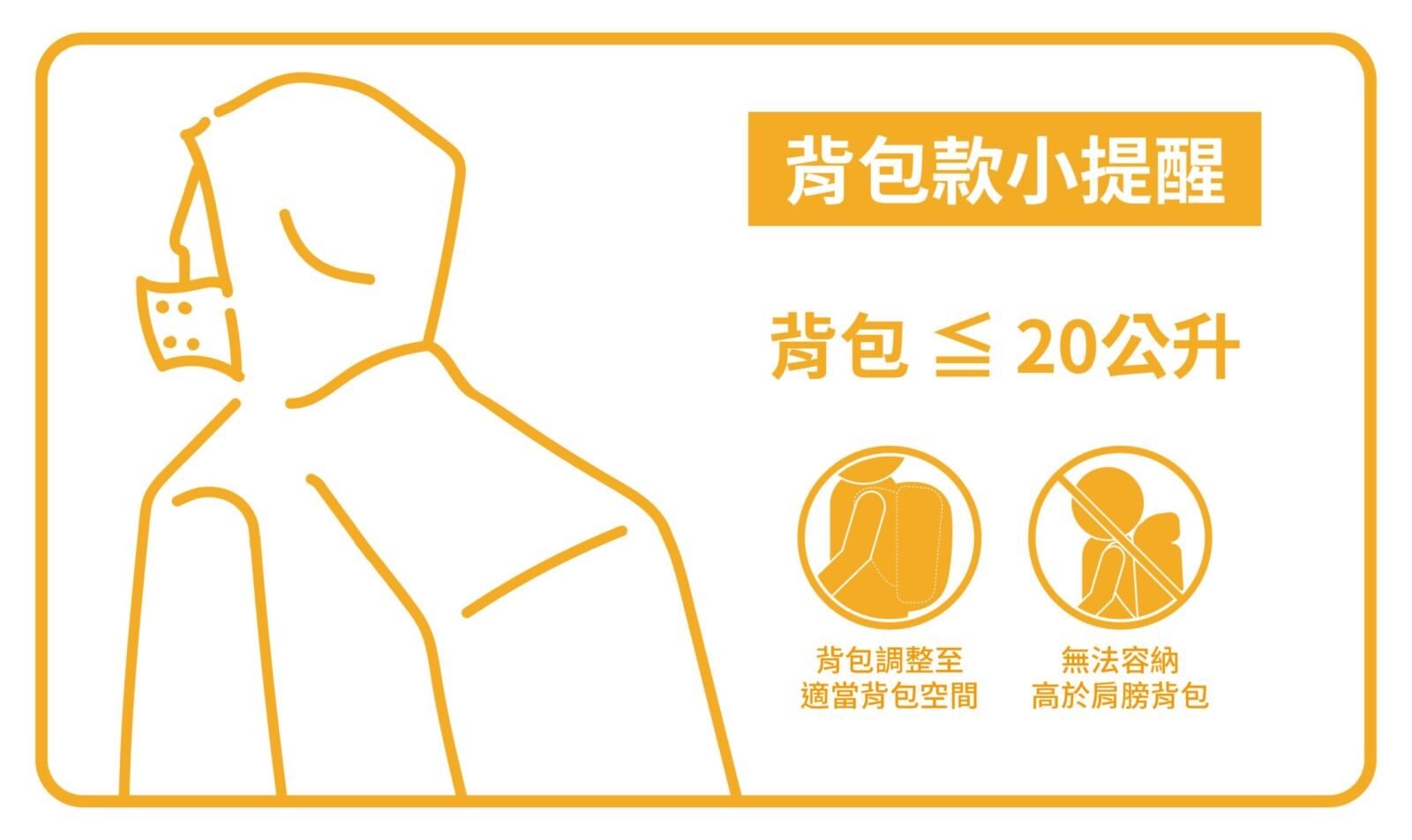 《遠古騎士》Outperform 奧德蒙 頂峰背包款太空式連身雨衣 螢光黃