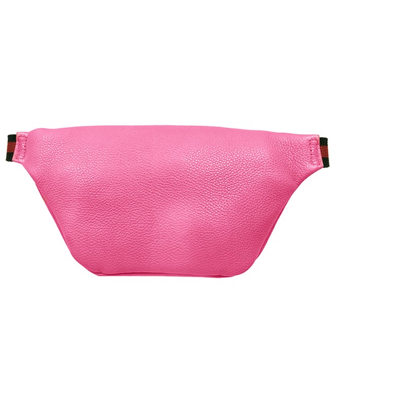 【GUCCI 古馳】527792 復古風格的圖案小牛皮綠紅綠織帶腰包/斜背包 (90CM)