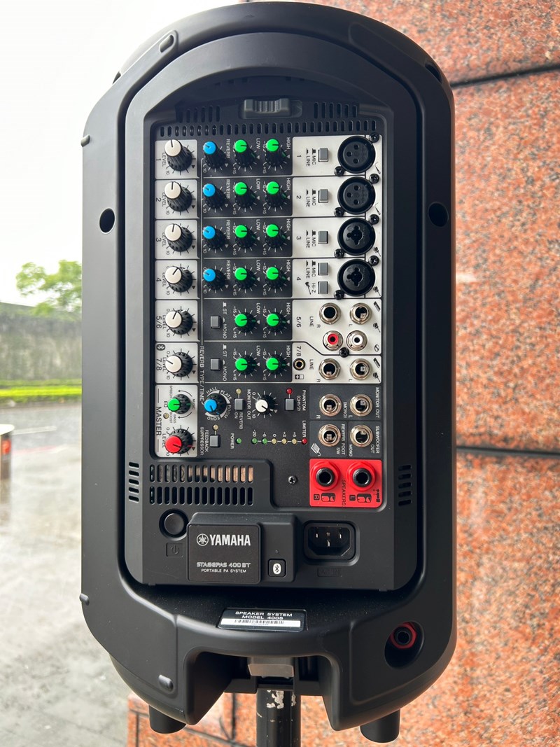 器材出租-YAMAHA STAGE400BT+頭戴麥克風X2(非販售)-日租3000/24h/需自取/多日優惠另洽