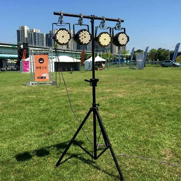 器材出租-LED PAR64面光燈出租(非販售)-攝影照明/活動背板照明/日租每組4顆$1999/24h /多日優惠另洽