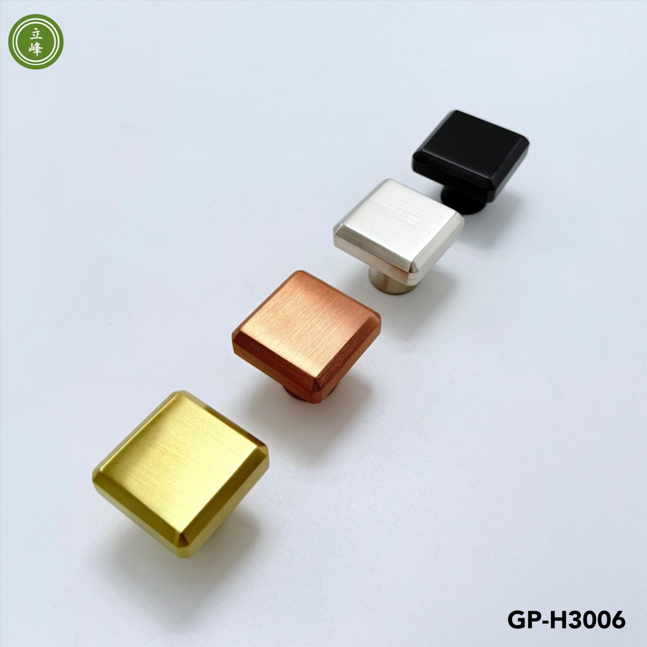 GP-H3006 八角斜邊把手【黑色 銅材質】