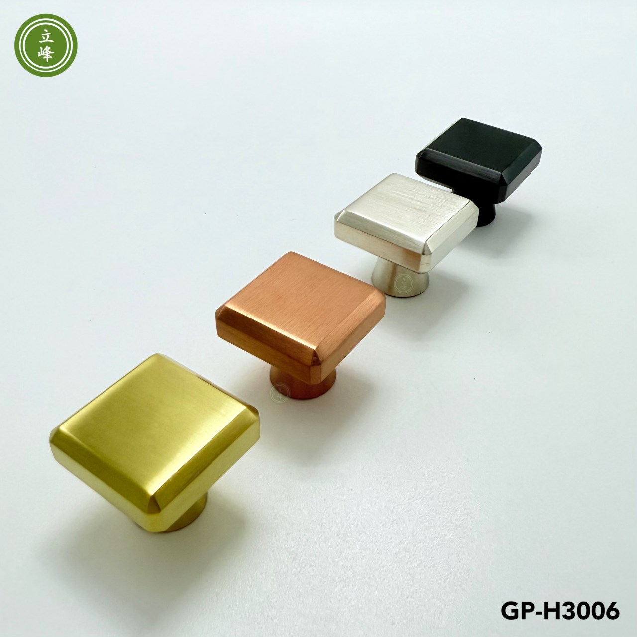 GP-H3006 八角斜邊把手【黑色 銅材質】